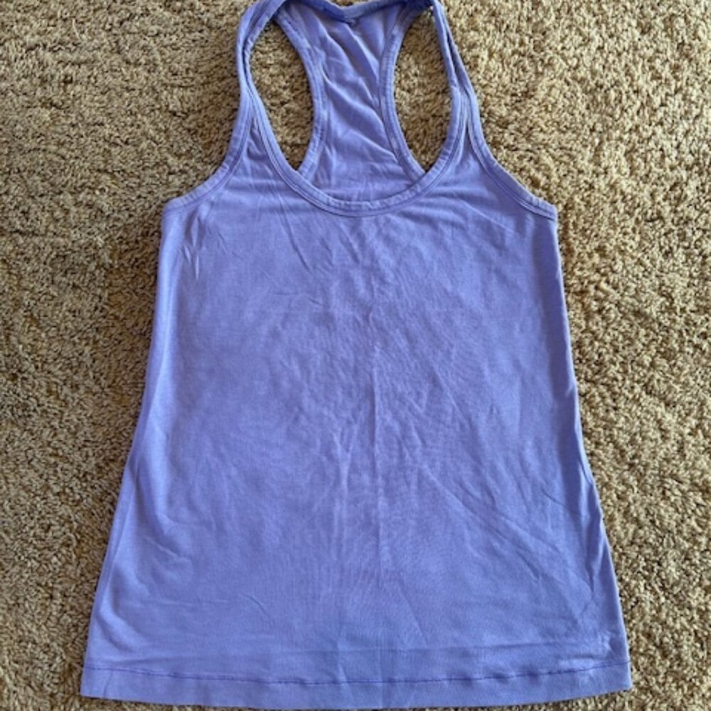 Women's Lululemon Purple Lavender Racerback Tank Top- Size 6